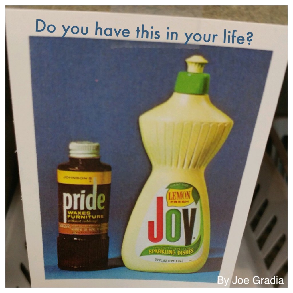 Are you PRIDE or Are you a JOY ? By Joe Gradia
