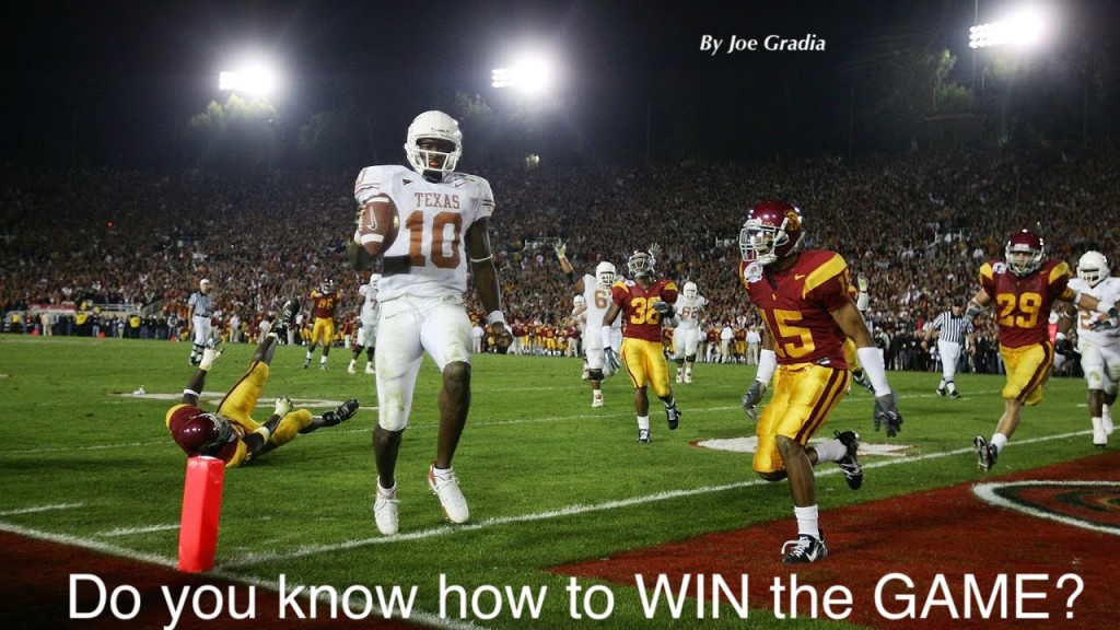 Do you know how to win the game?  By Joe Gradia