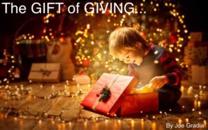 #giftofgiving  By Joe Gradia
